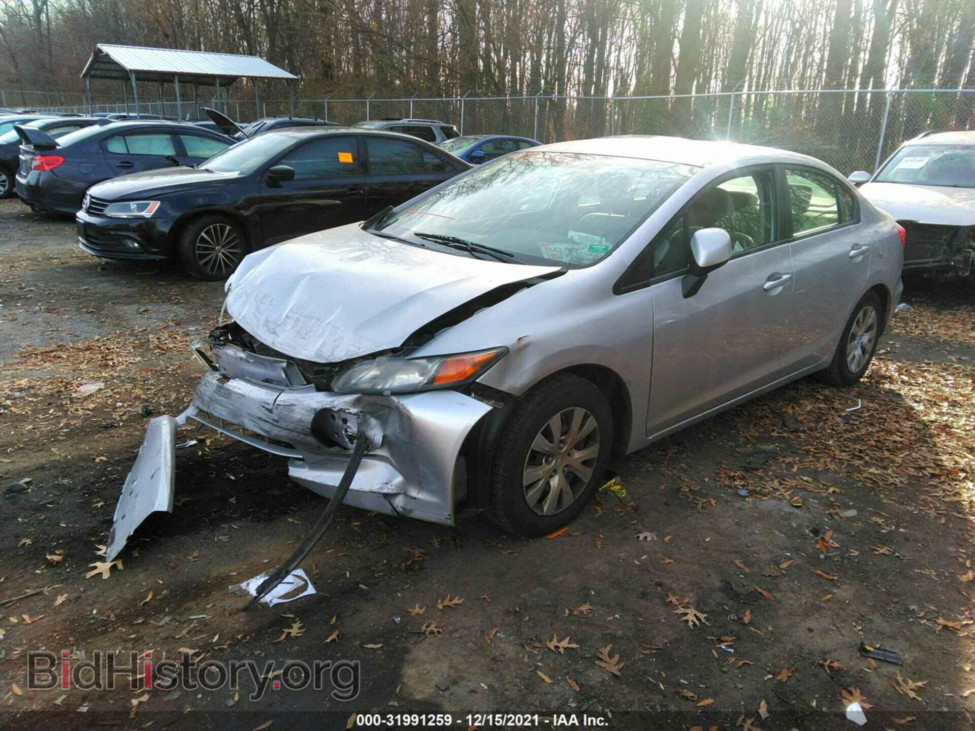 2012 HONDA CIVIC SDN - VIN: 2HGFB2F52CH303219 - Фото 2