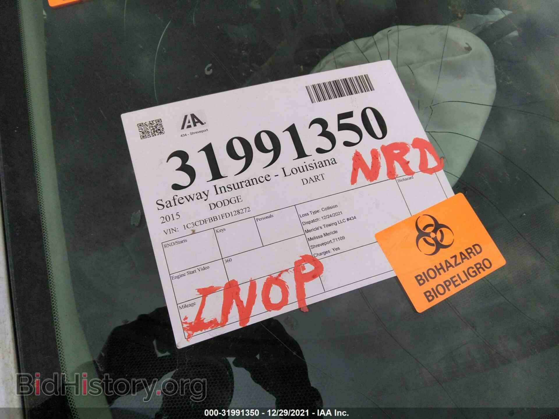 2015 DODGE DART - VIN: 1C3CDFBB1FD128272 - Фото 8