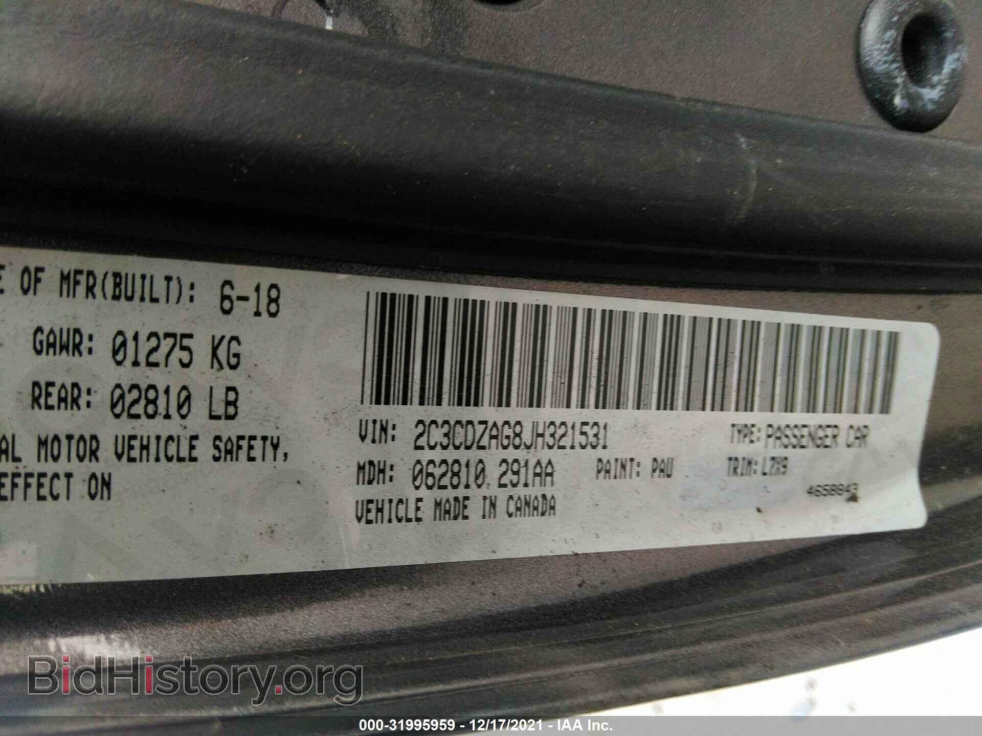 2018 DODGE CHALLENGER - VIN: 2C3CDZAG8JH321531 - Photo 9