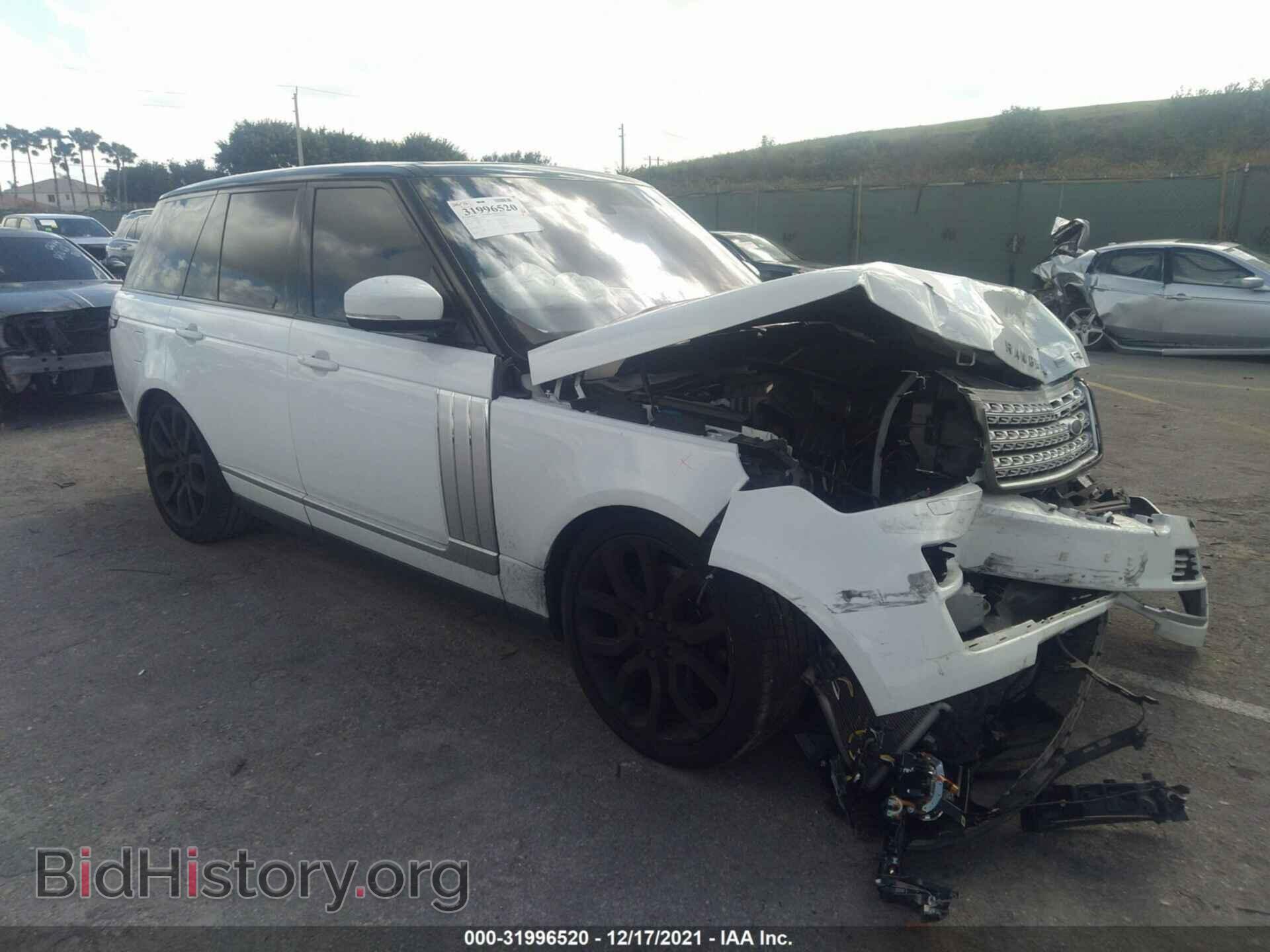 Фотография SALGS2EF3GA299269 - LAND ROVER RANGE ROVER 2016