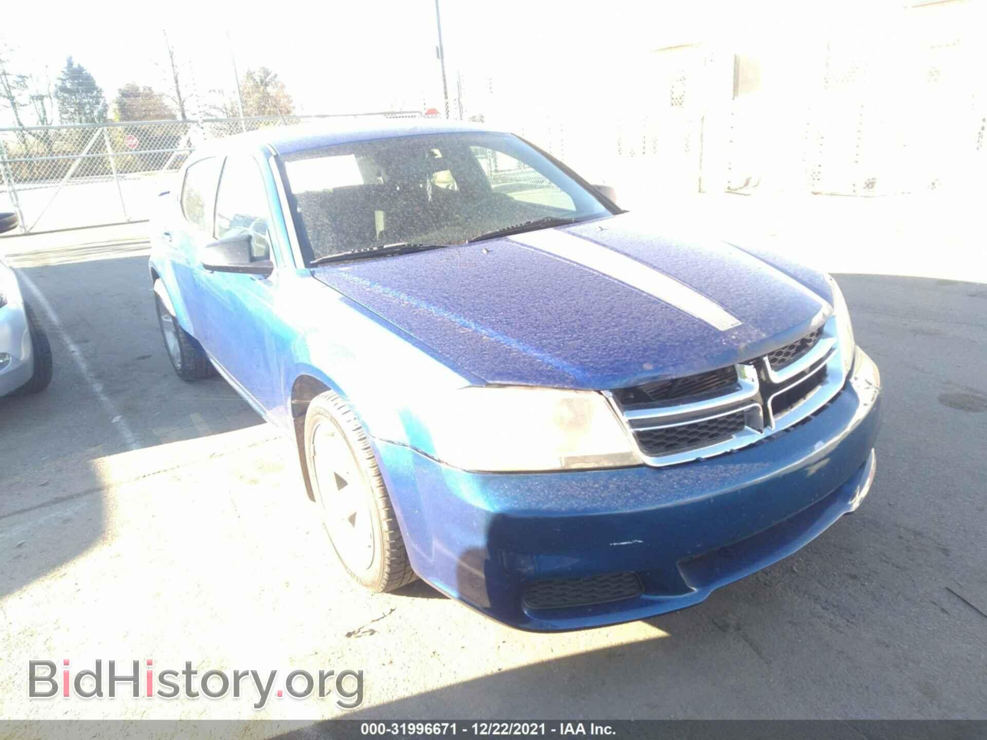 Фотография 1C3CDZAB9DN619411 - DODGE AVENGER 2013
