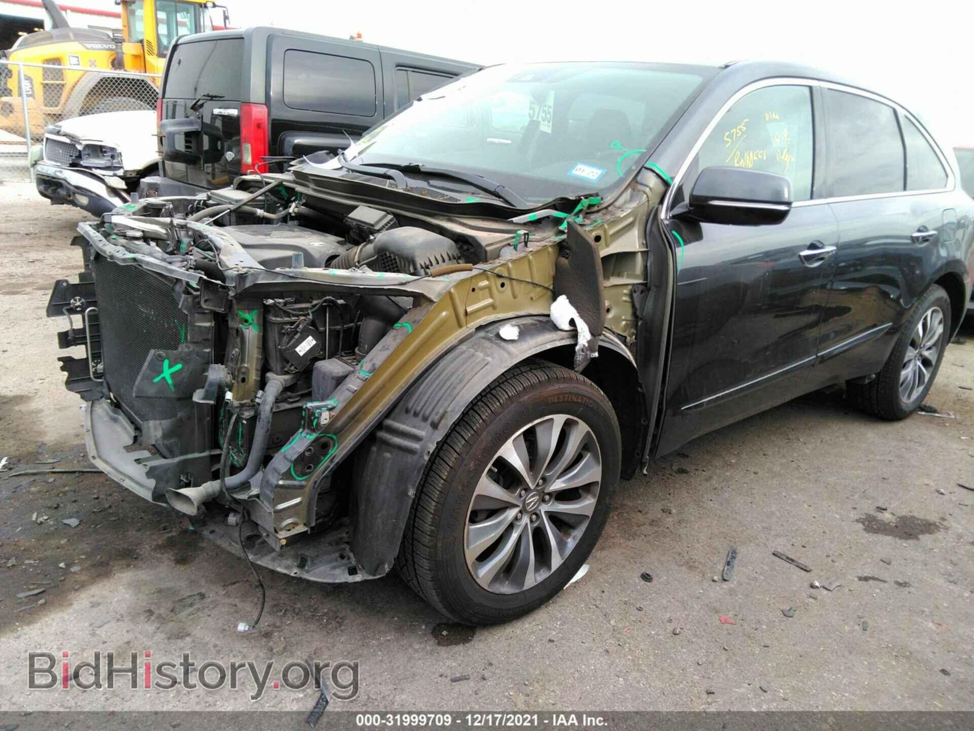 2016 ACURA MDX - VIN: 5FRYD3H47GB016285 - Фото 2