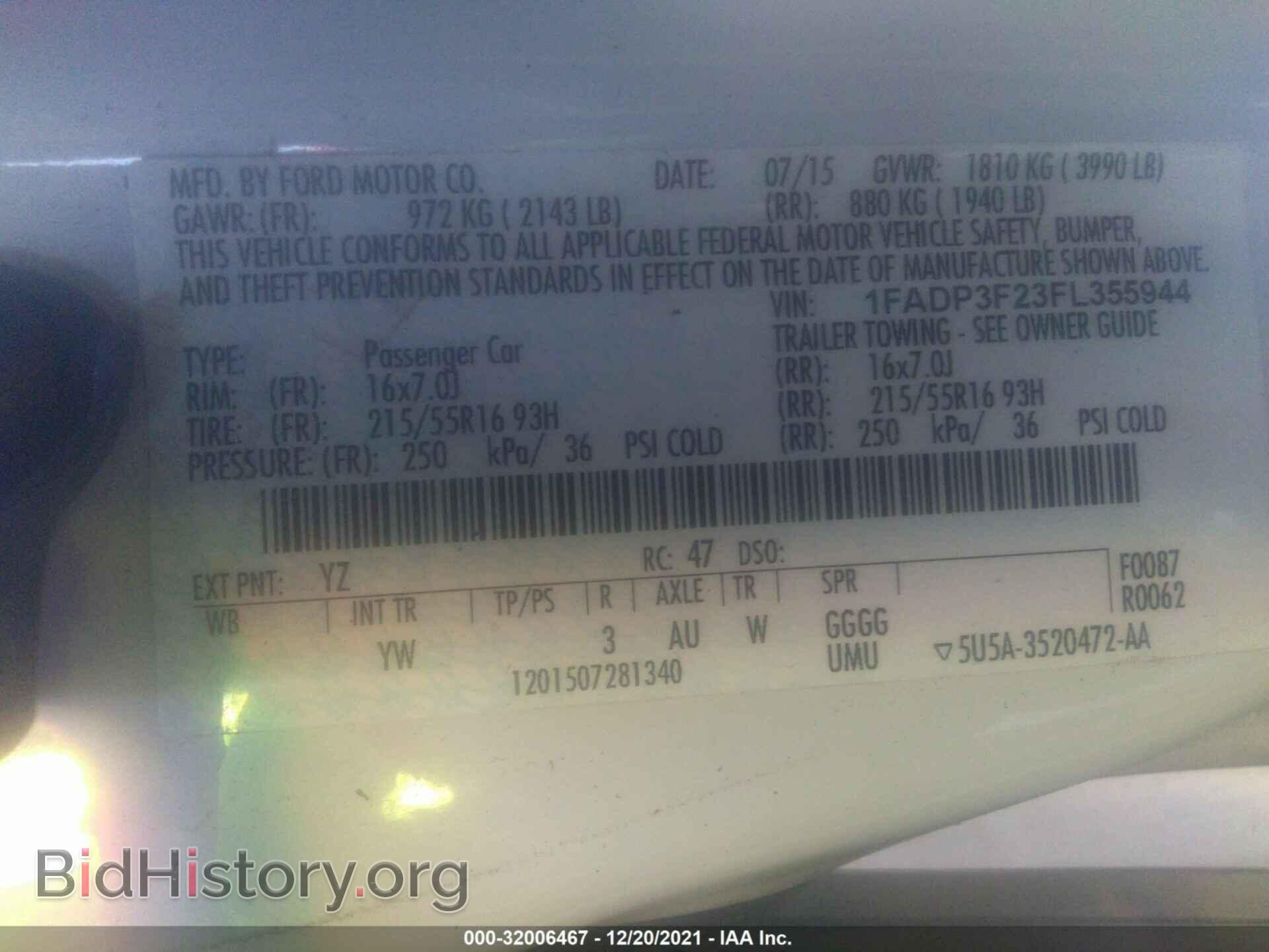 2015 FORD FOCUS - VIN: 1FADP3F23FL355944 - Photo 9