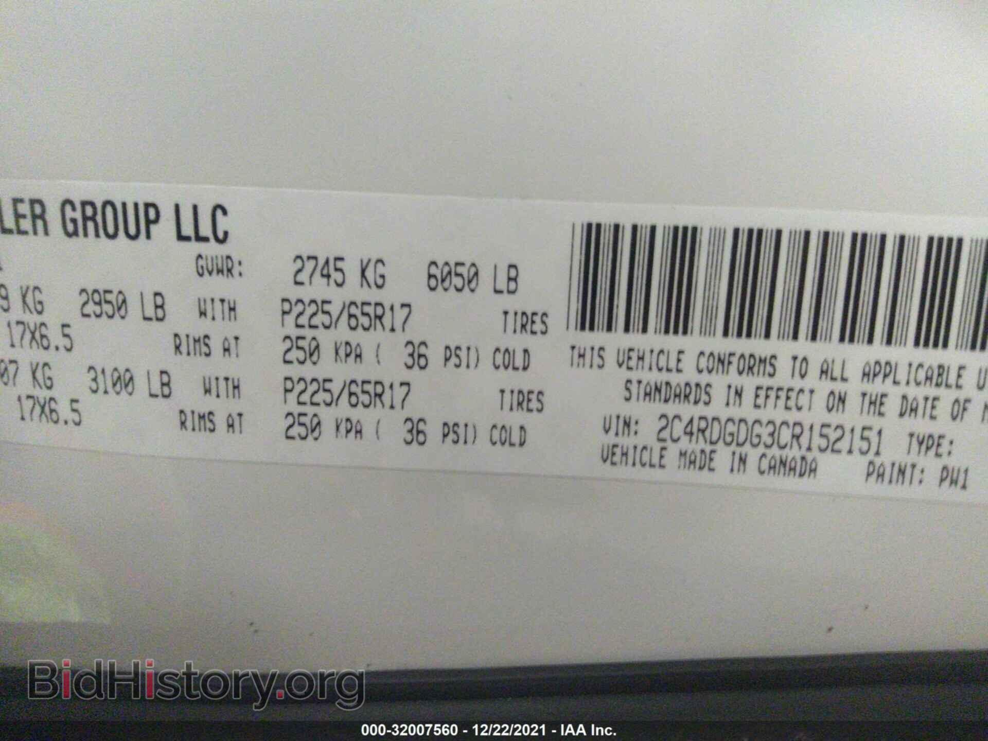 2012 DODGE GRAND CARAVAN - VIN: 2C4RDGDG3CR152151 - Фото 9