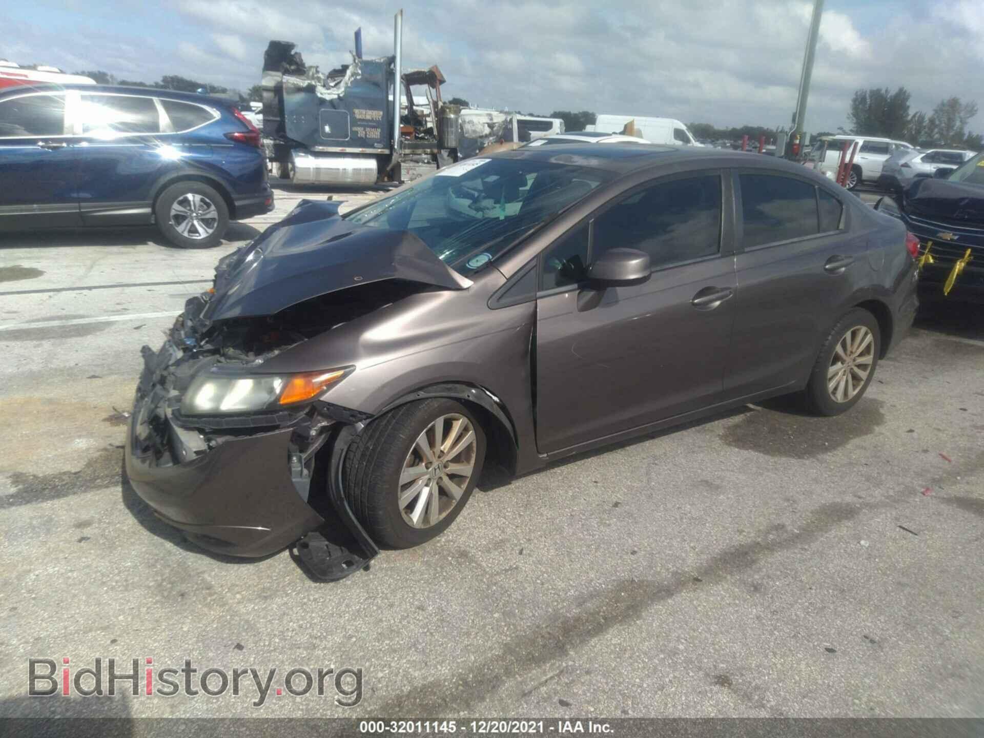 2012 HONDA CIVIC SDN - VIN: 2HGFB2F92CH557287 - Фото 2