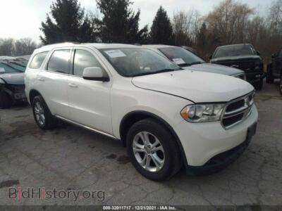 2012 Dodge DURANGO SXT, white — VIN 1C4RDJAG4CC112736, IAAI