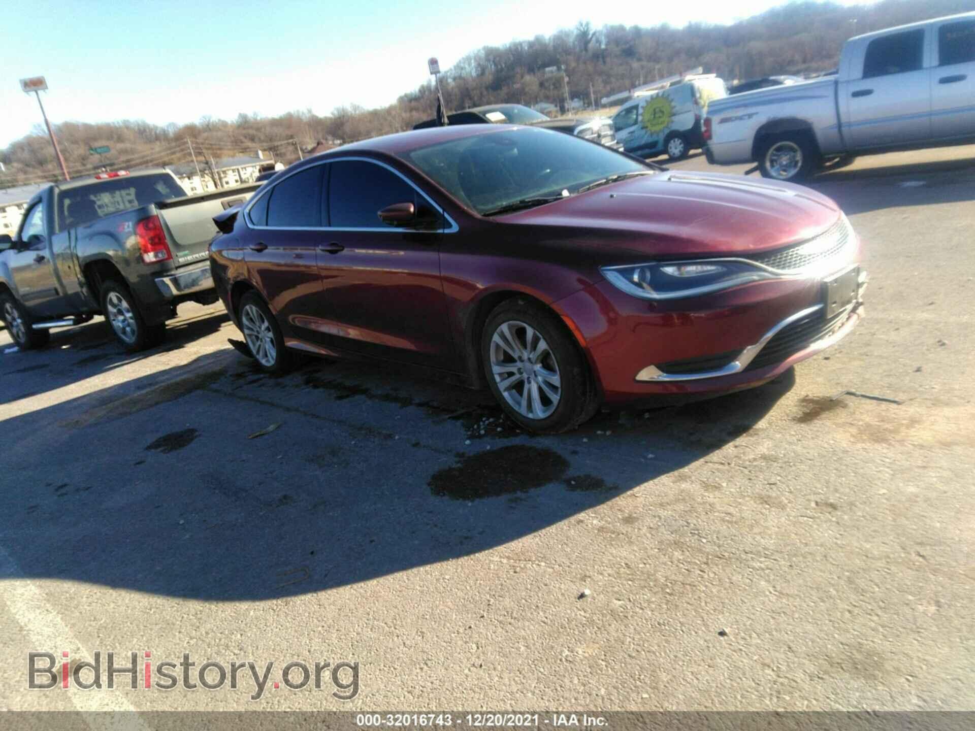 Фотография 1C3CCCAB6GN102586 - CHRYSLER 200 2016