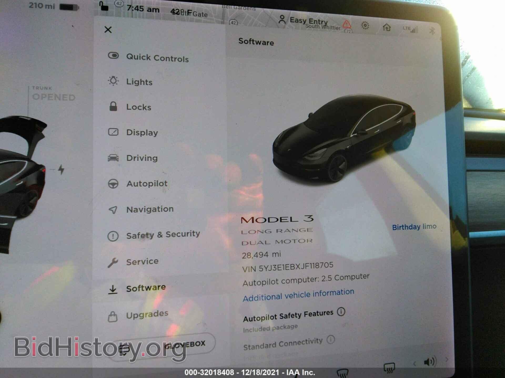 2018 TESLA MODEL 3 - VIN: 5YJ3E1EBXJF118705 - Photo 7