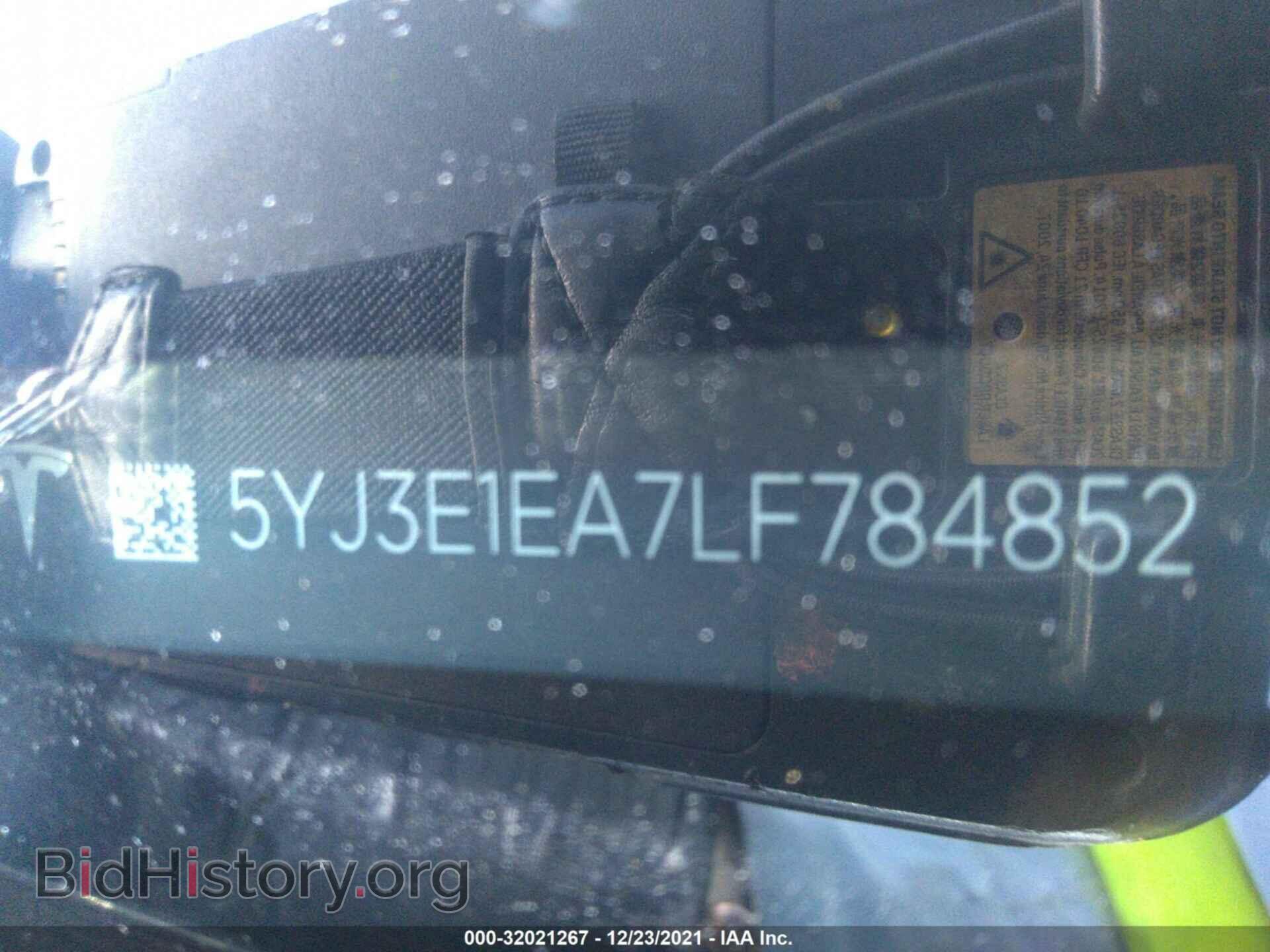 2020 TESLA MODEL 3 - VIN: 5YJ3E1EA7LF784852 - Фото 9