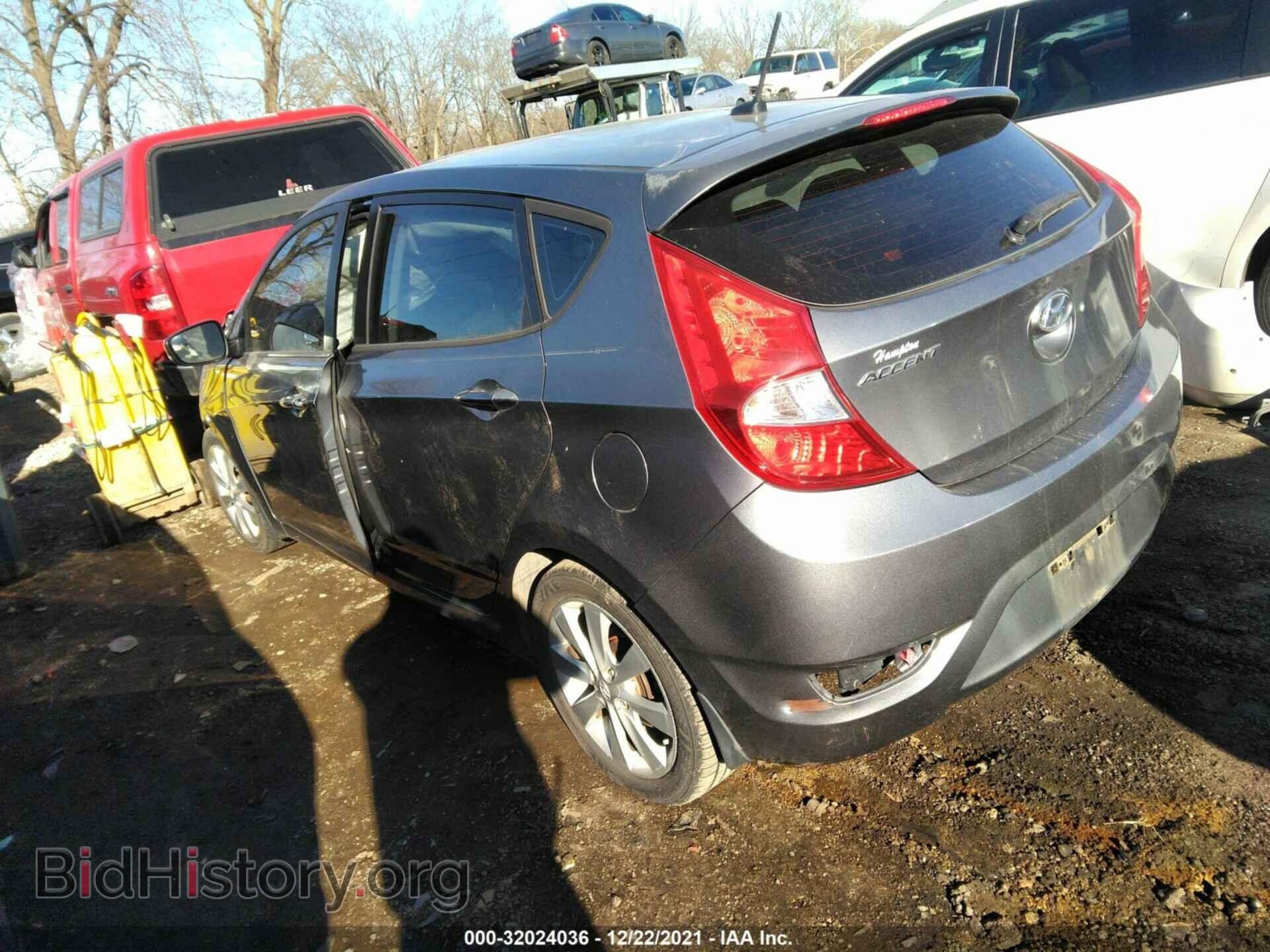 2014 HYUNDAI ACCENT - VIN: KMHCU5AE8EU150202 - Фото 3