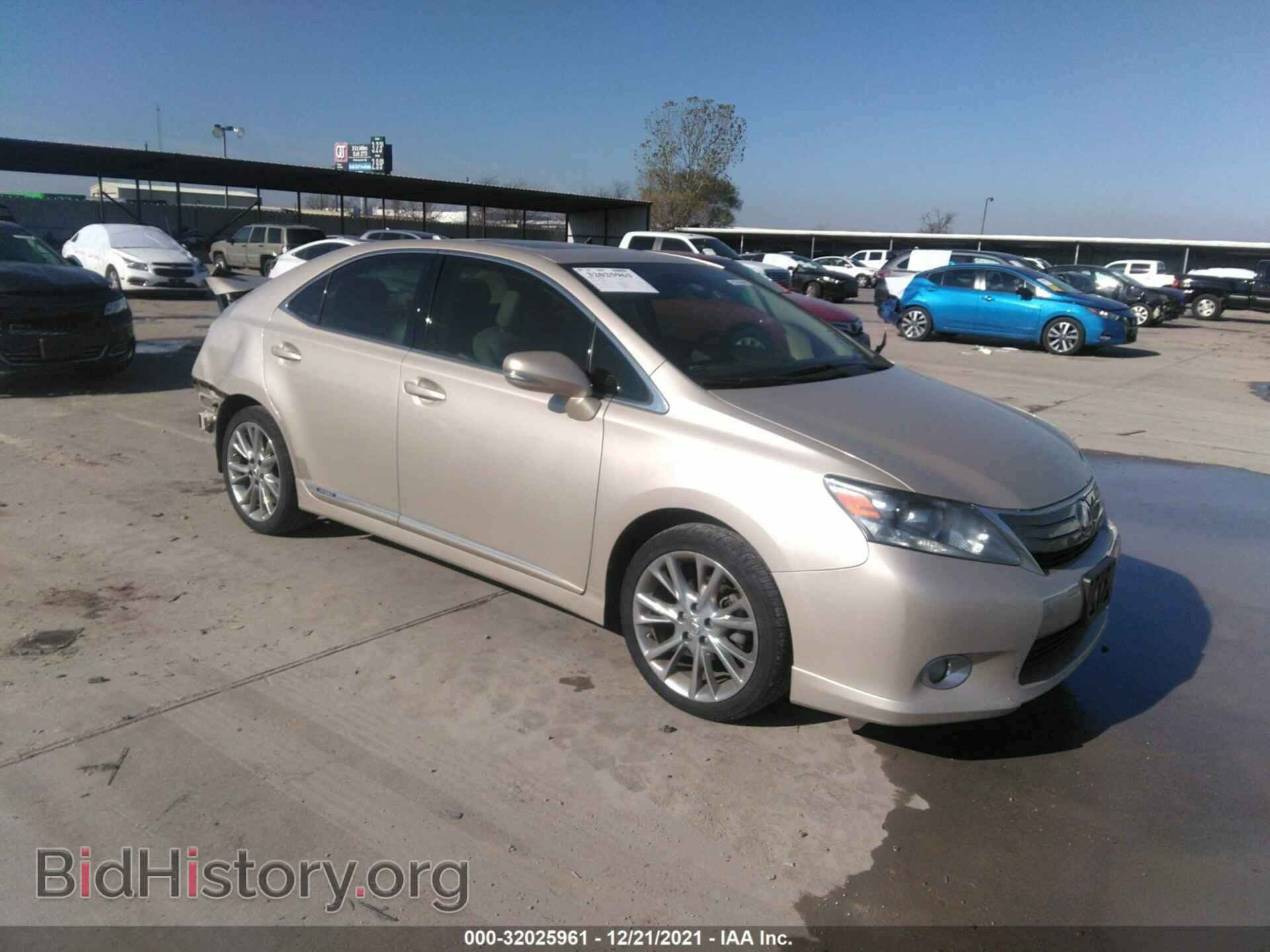 Photo JTHBB1BA0C2048927 - LEXUS HS 250H 2012