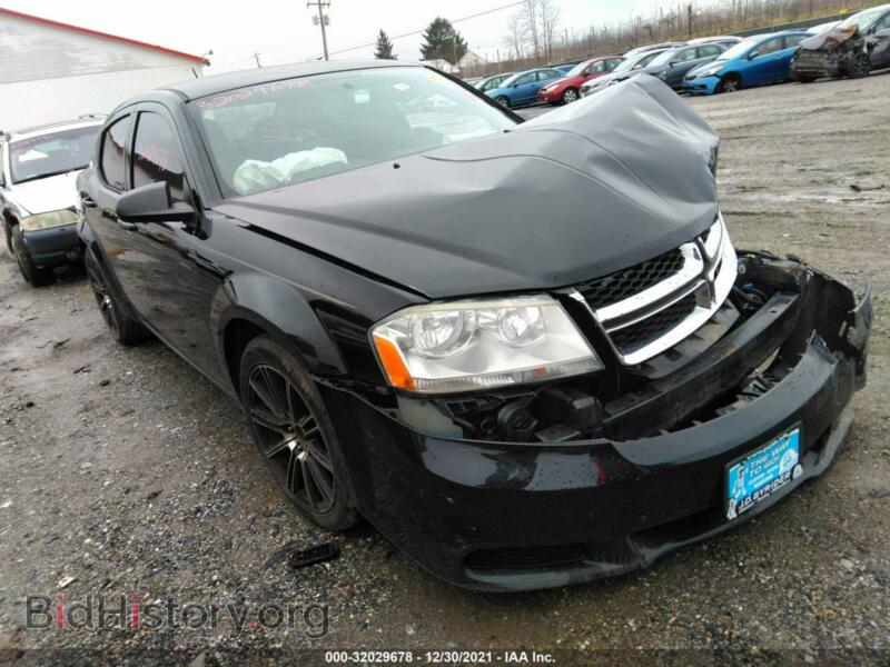 2012 Dodge AVENGER SE (VIN 1C3CDZAB1CN165203) — photo 1 of 11, IAAI, damage: front end