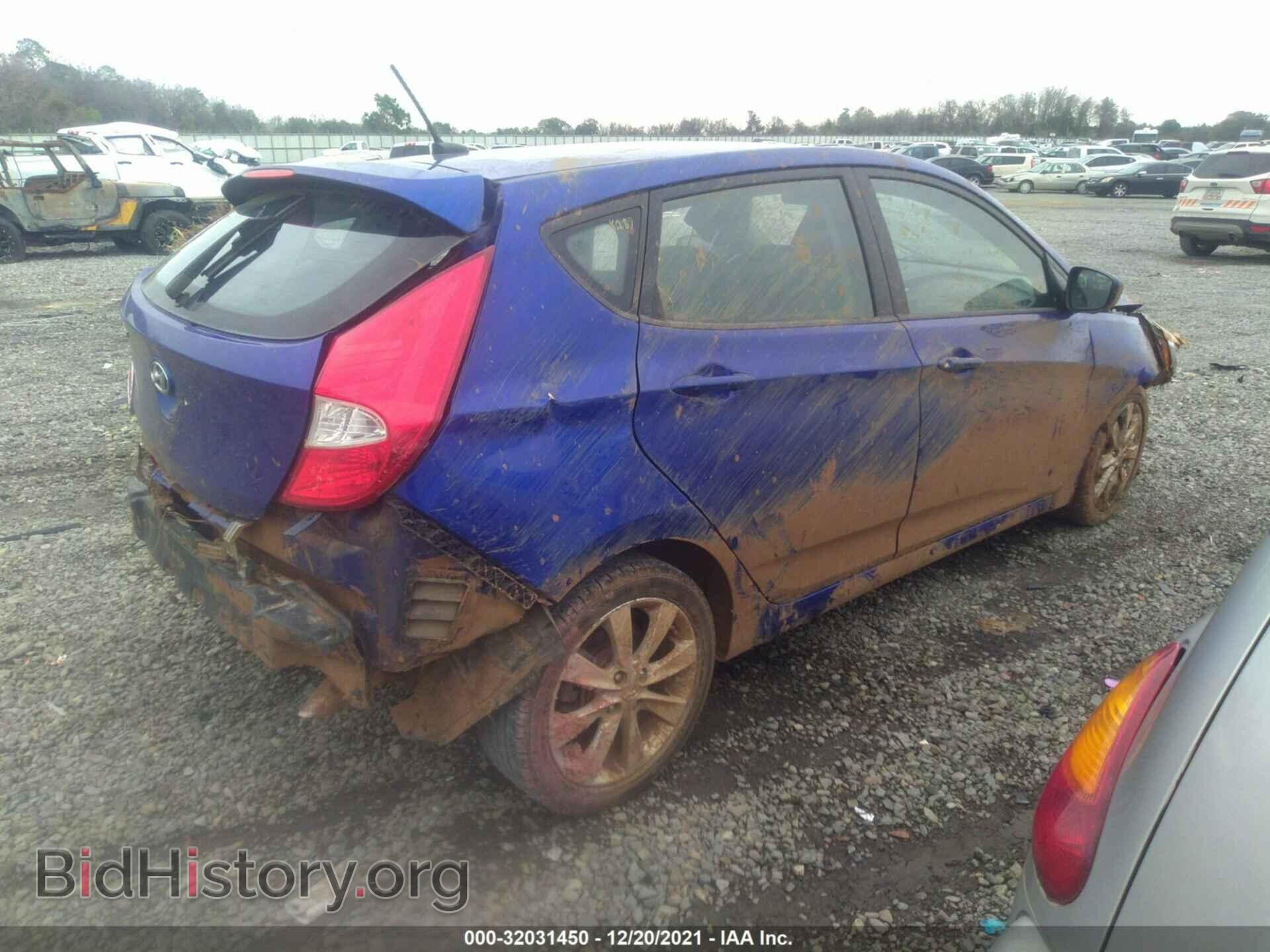 2012 HYUNDAI ACCENT - VIN: KMHCU5AE1CU054697 - Фото 4