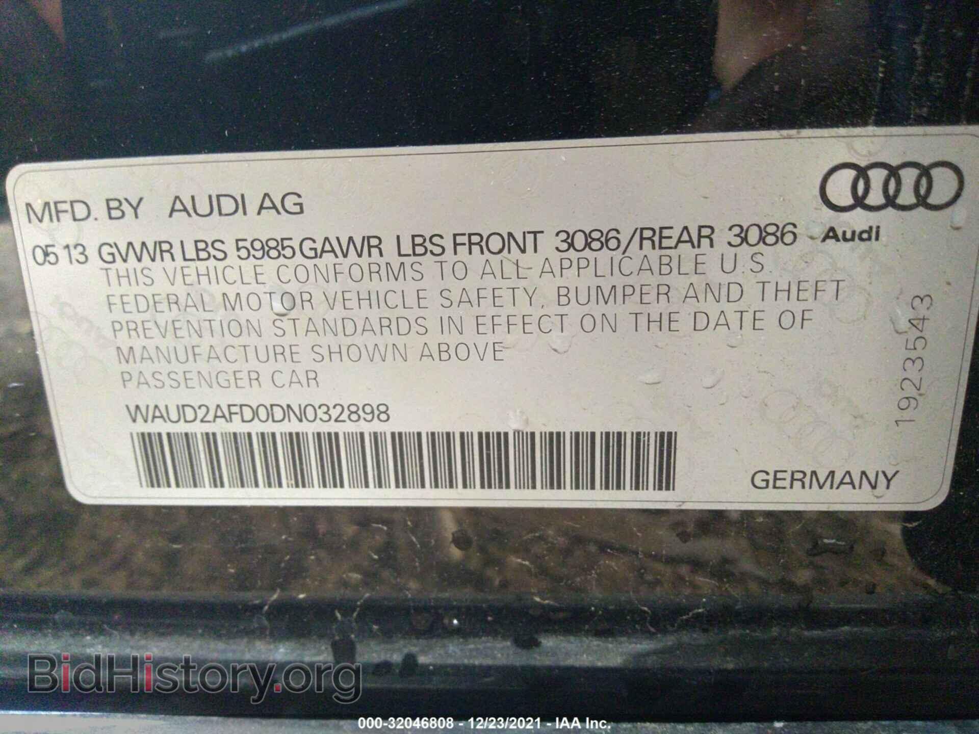 2013 AUDI S8 - VIN: WAUD2AFD0DN032898 - Photo 9