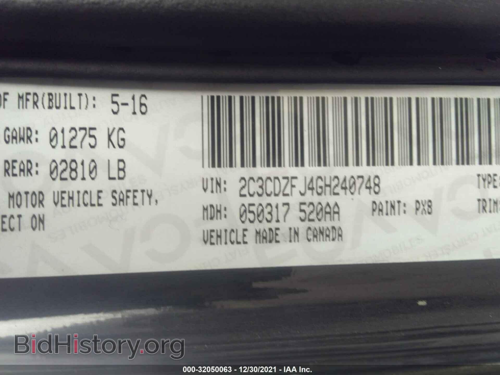2016 DODGE CHALLENGER - VIN: 2C3CDZFJ4GH240748 - Photo 9