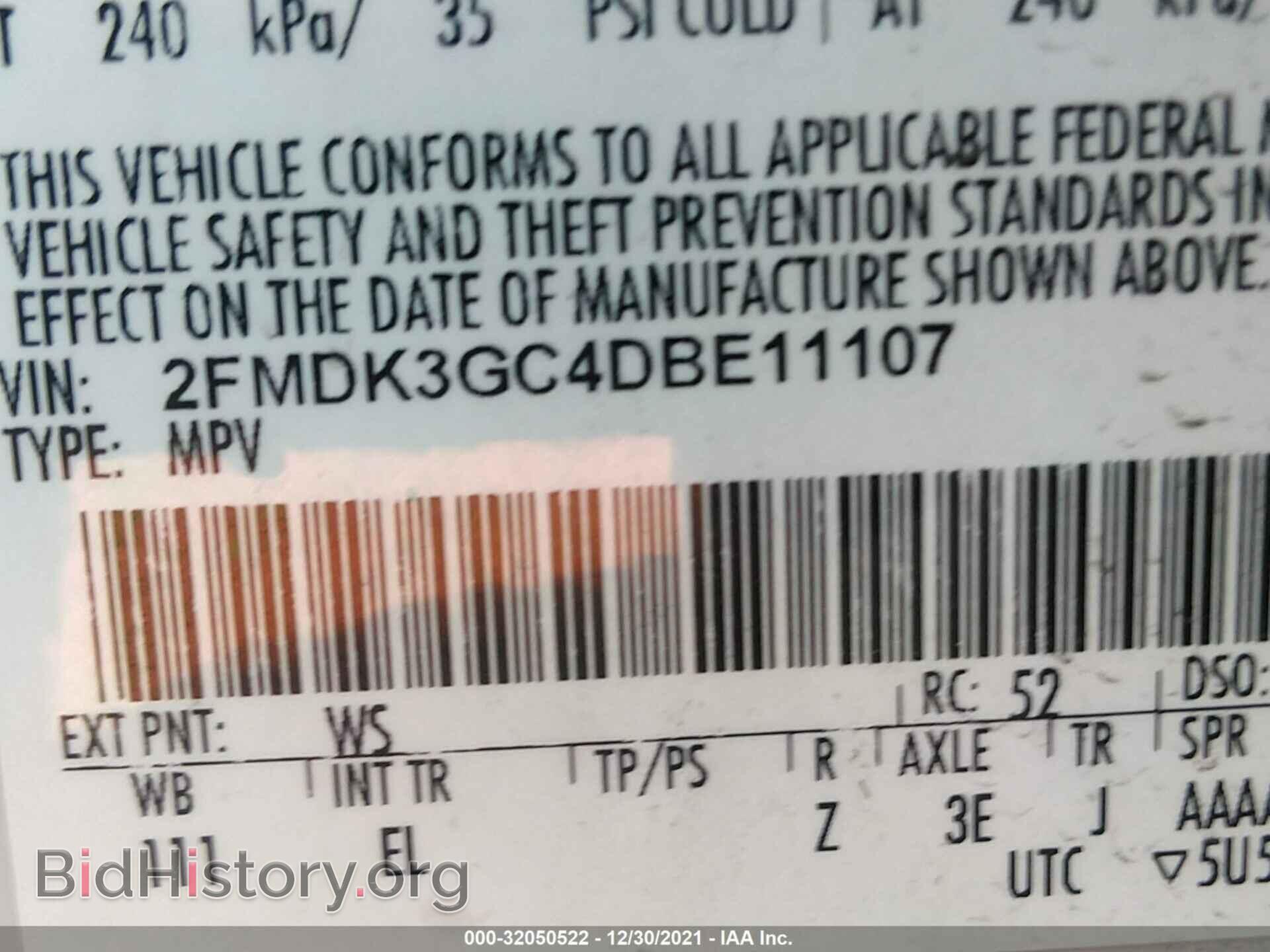 2013 FORD EDGE - VIN: 2FMDK3GC4DBE11107 - Photo 9