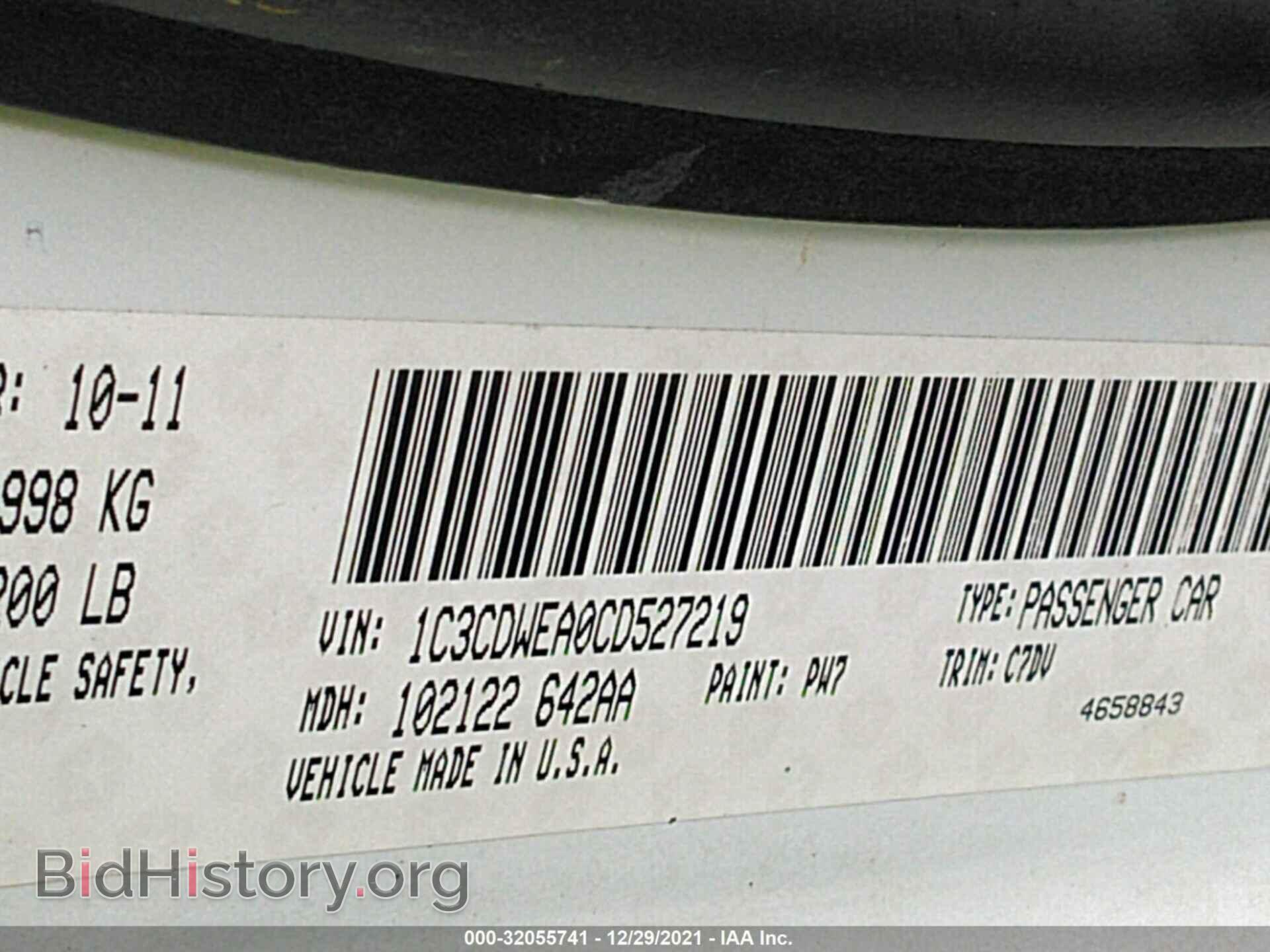 2012 DODGE CALIBER - VIN: 1C3CDWEA0CD527219 - Photo 9