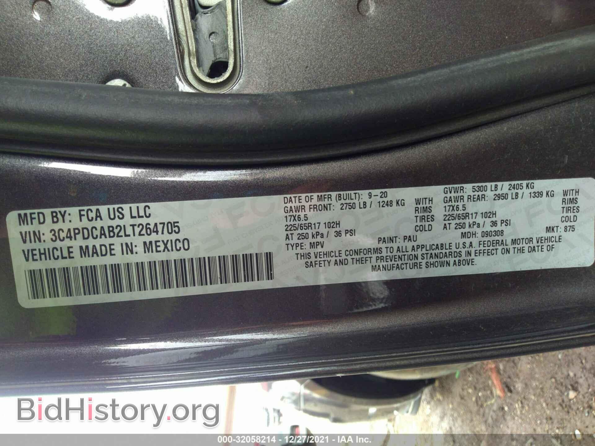 2020 DODGE JOURNEY - VIN: 3C4PDCAB2LT264705 - Photo 9