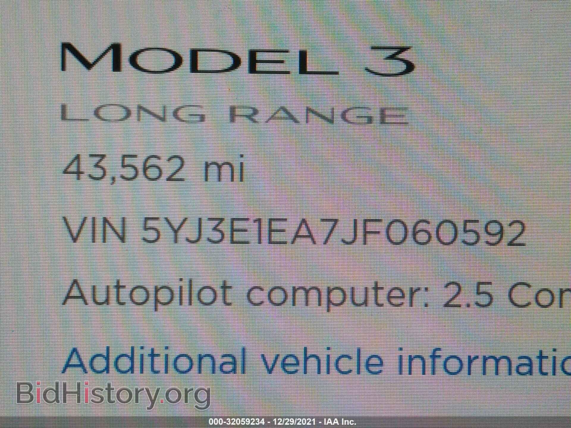 2018 TESLA MODEL 3 - VIN: 5YJ3E1EA7JF060592 - Photo 7
