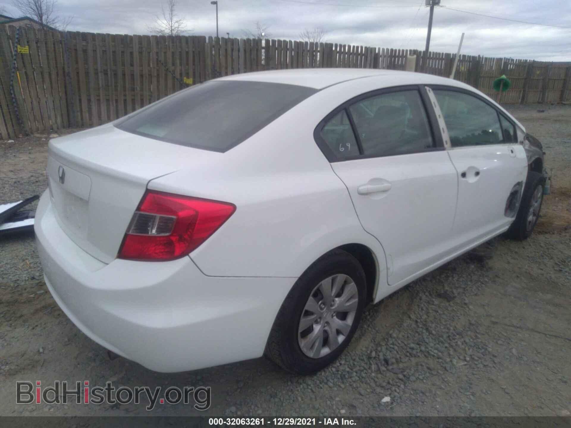 2012 HONDA CIVIC SDN - VIN: 2HGFB2F54CH321155 - Фото 4