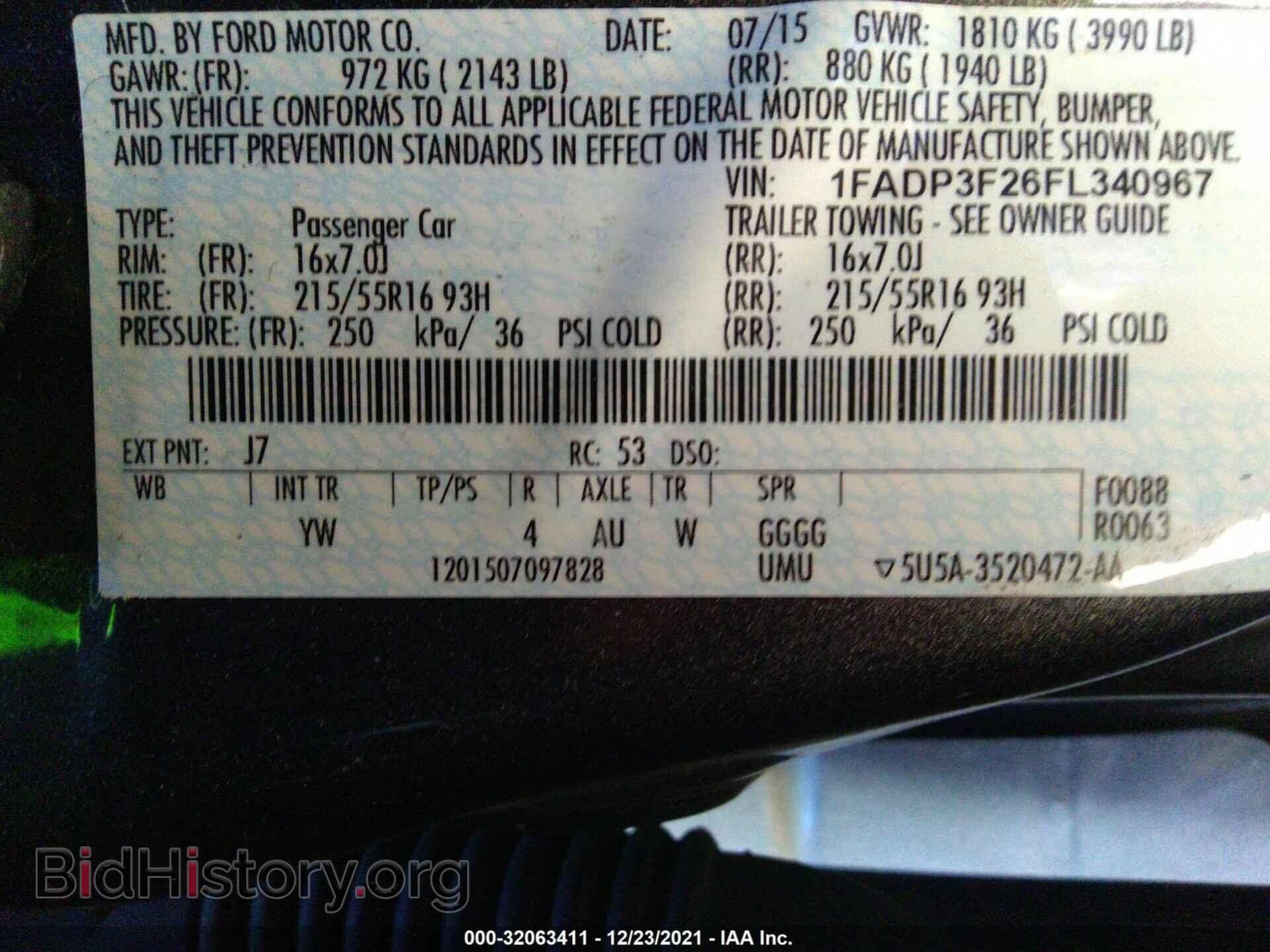 2015 FORD FOCUS - VIN: 1FADP3F26FL340967 - Photo 9
