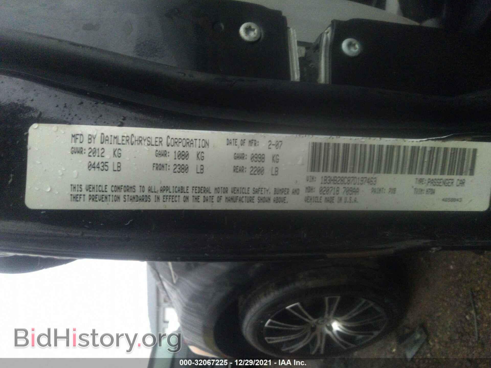 2007 DODGE CALIBER - VIN: 1B3HB28C87D197463 - Photo 9