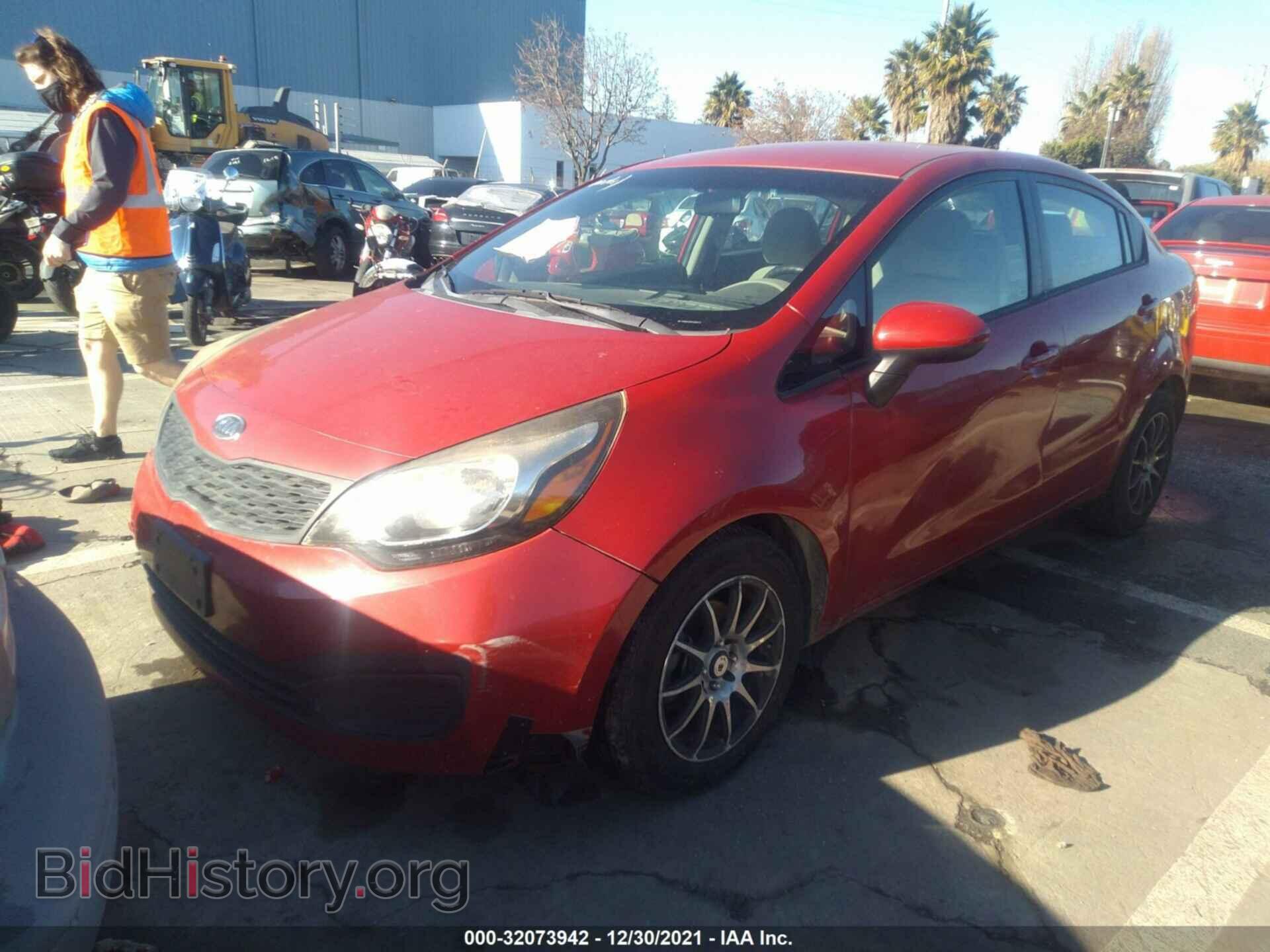 2012 KIA RIO - VIN: KNADM4A39C6088275 - Фото 2