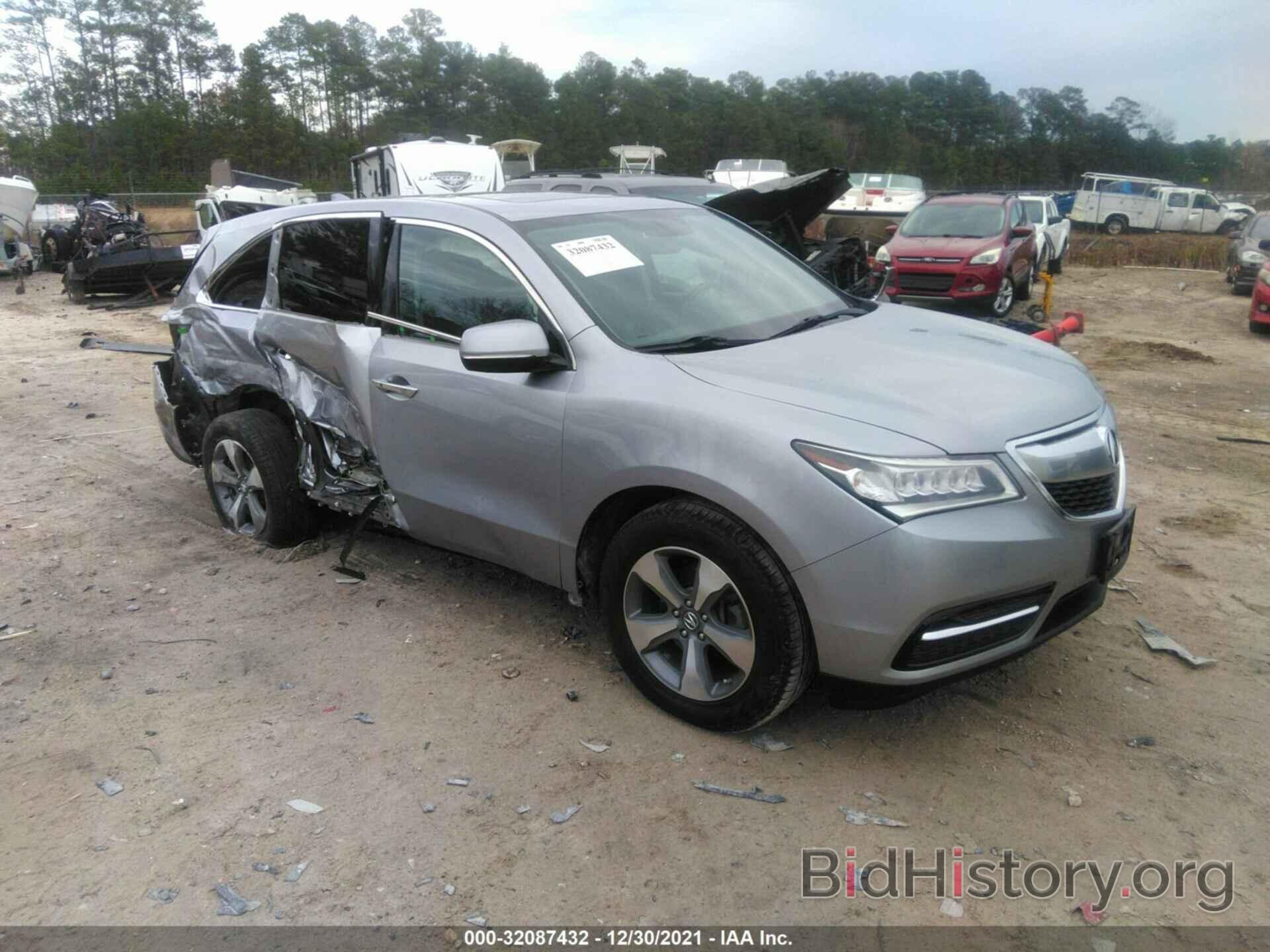 Photo 5FRYD3H2XGB003626 - ACURA MDX 2016