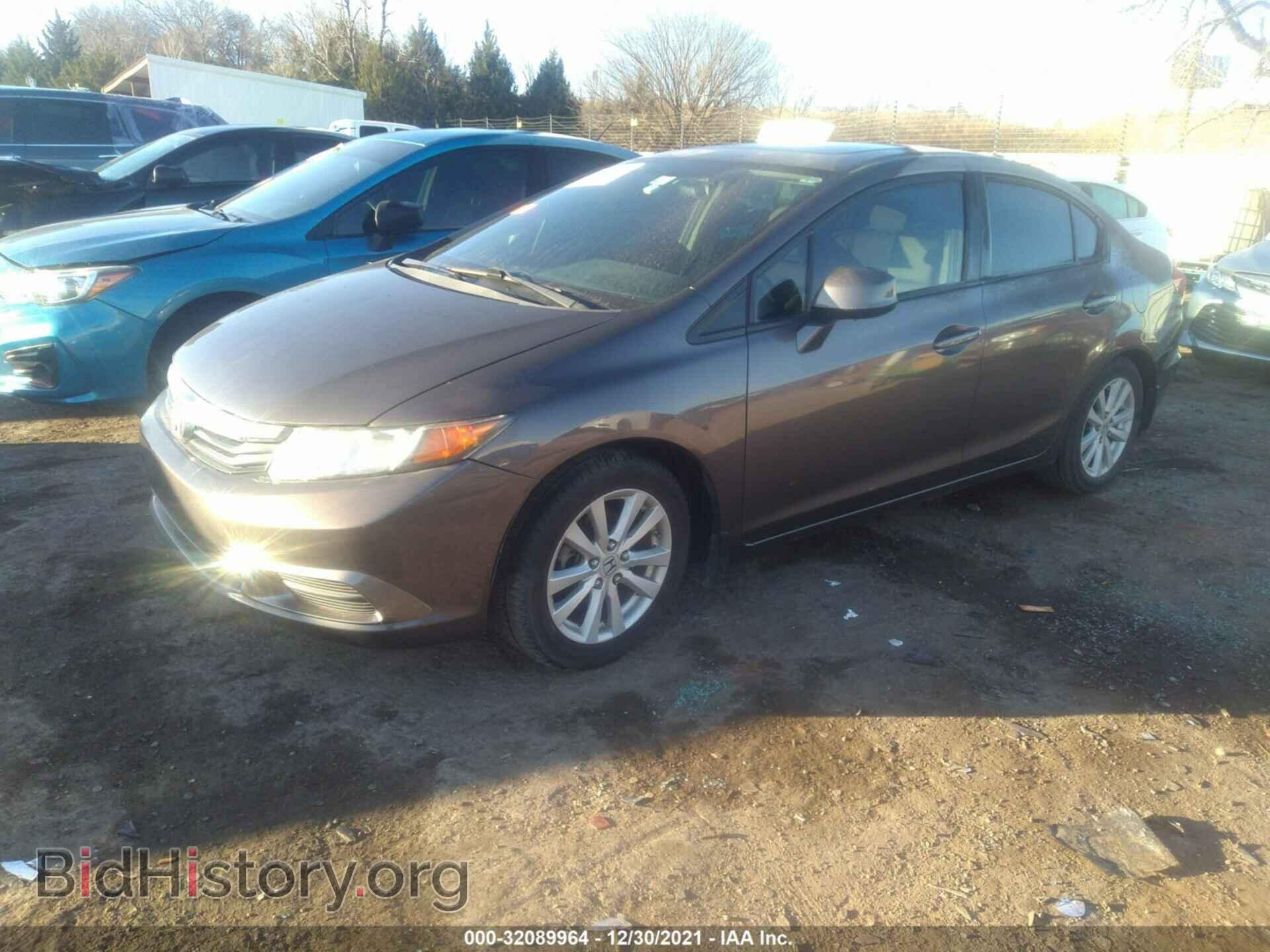 2012 HONDA CIVIC SDN - VIN: 2HGFB2F85CH547070 - Фото 2