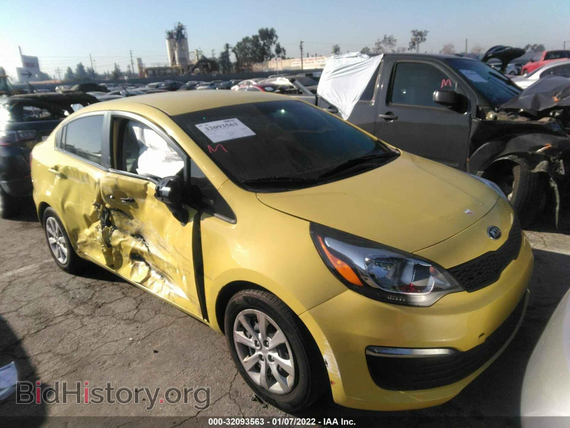 Фотография KNADM4A38G6572184 - KIA RIO 2016