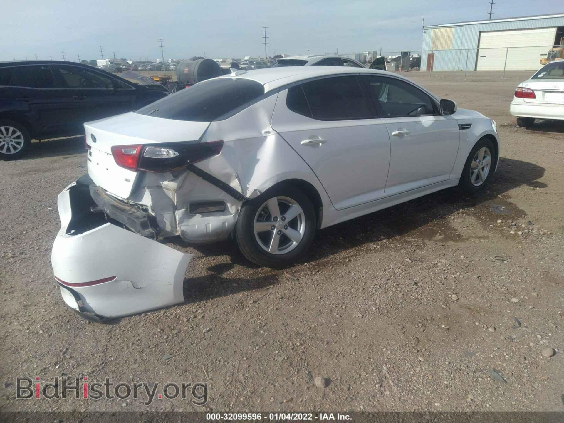 2015 KIA OPTIMA - VIN: KNAGM4A71F5621309 - Фото 4