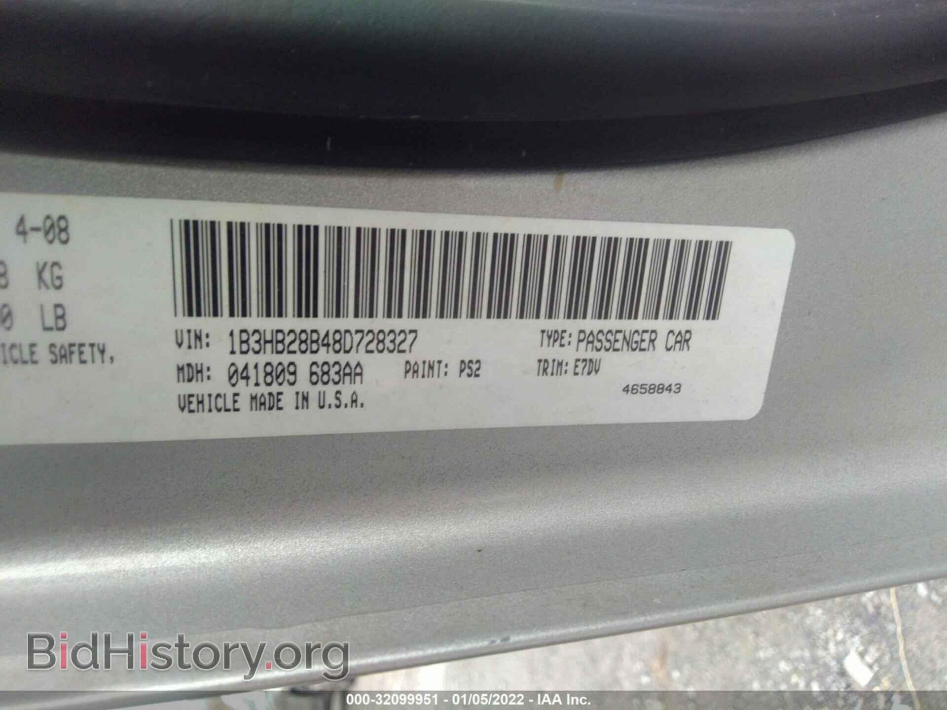 2008 DODGE CALIBER - VIN: 1B3HB28B48D728327 - Фото 9