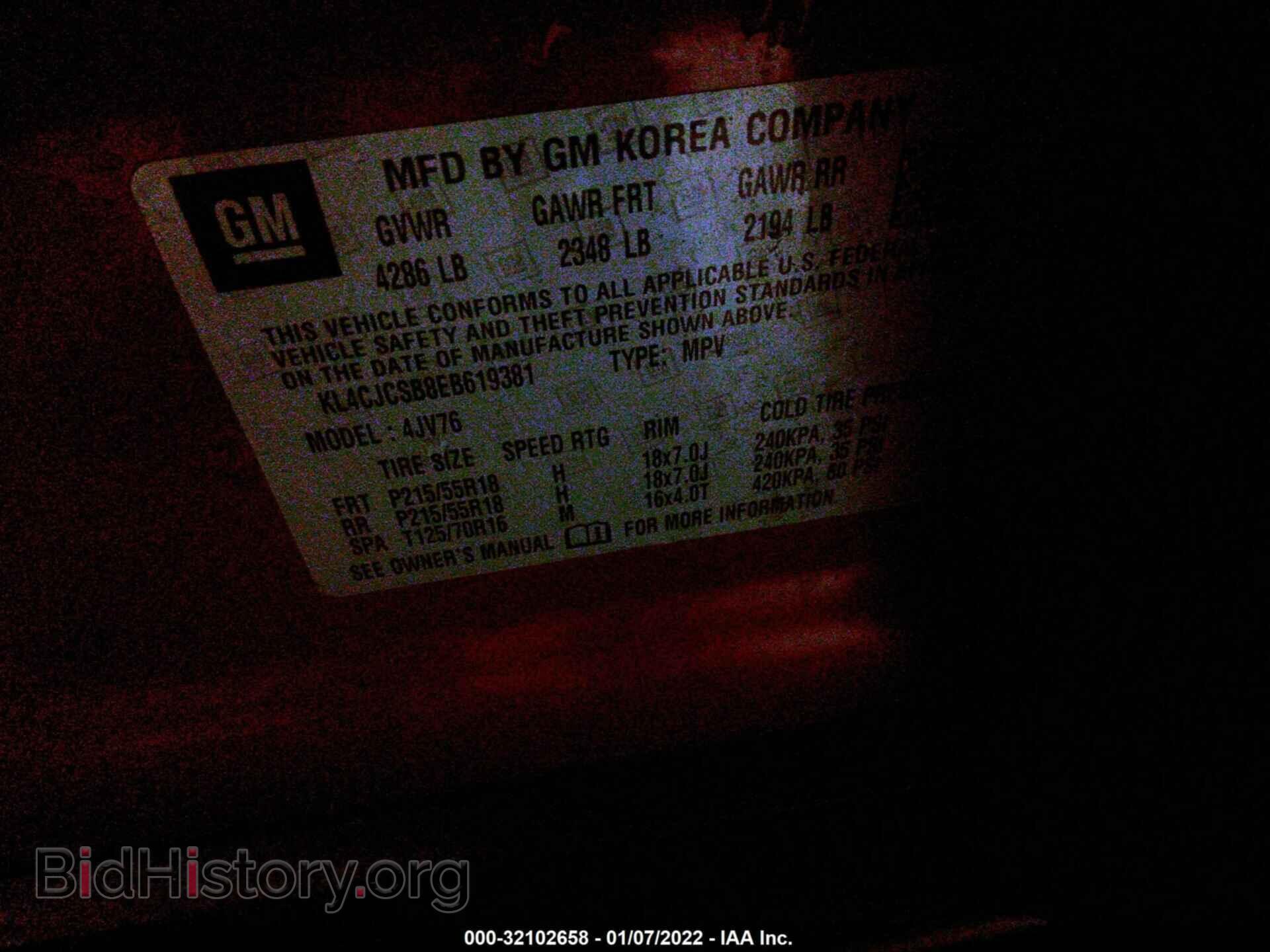 2014 BUICK ENCORE - VIN: KL4CJCSB8EB619381 - Photo 9