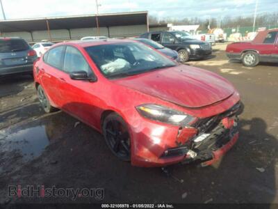 2014 Dodge DART SXT, красный — VIN 1C3CDFBB4ED799756, IAAI