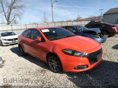 2015 Dodge DART SXT, orange — VIN 1C3CDFBB3FD237462, IAAI