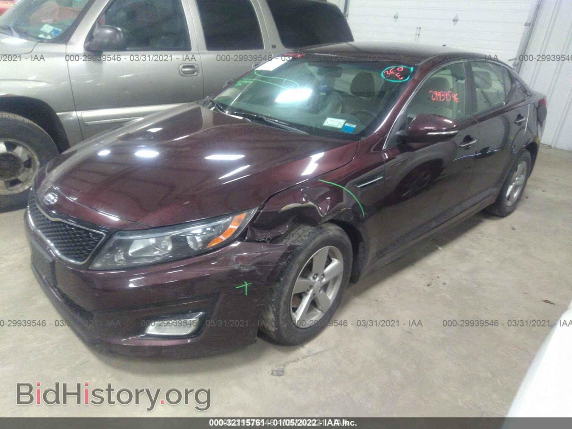 2015 KIA OPTIMA - VIN: 5XXGM4A74FG445676 - Фото 2