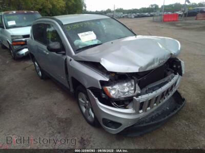 2012 Jeep COMPASS Sport, silver — VIN 1C4NJDBB6CD717945, IAAI