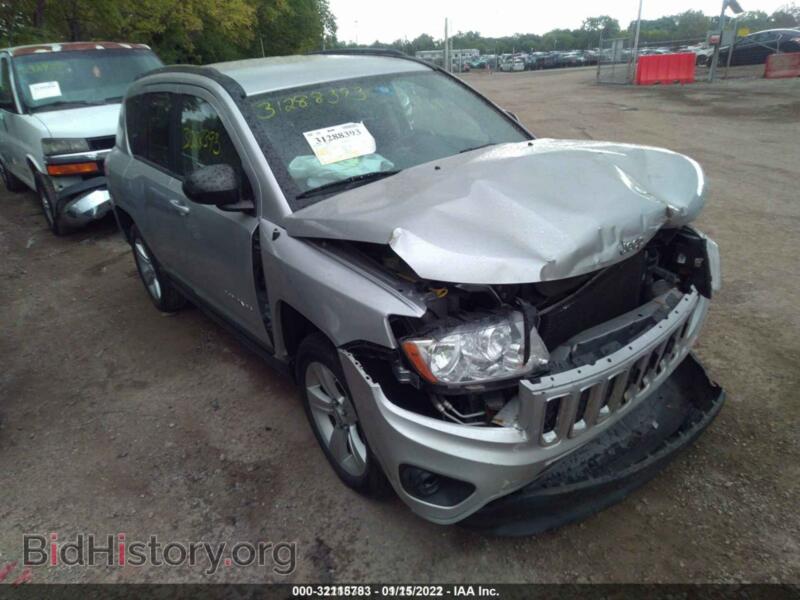 2012 Jeep COMPASS Sport (VIN 1C4NJDBB6CD717945) — фото 1 из 11, IAAI, повреждение: передняя часть