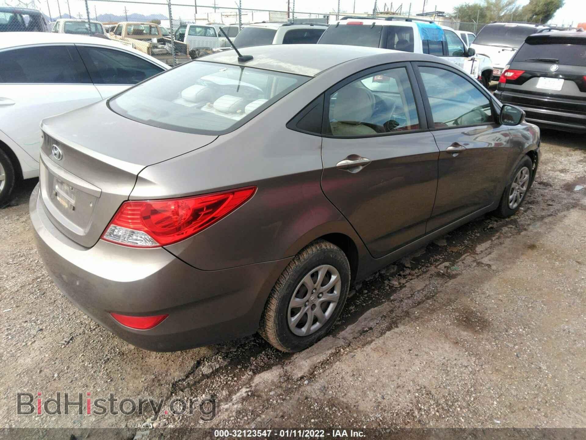 2013 HYUNDAI ACCENT - VIN: KMHCT4AE1DU584442 - Фото 4