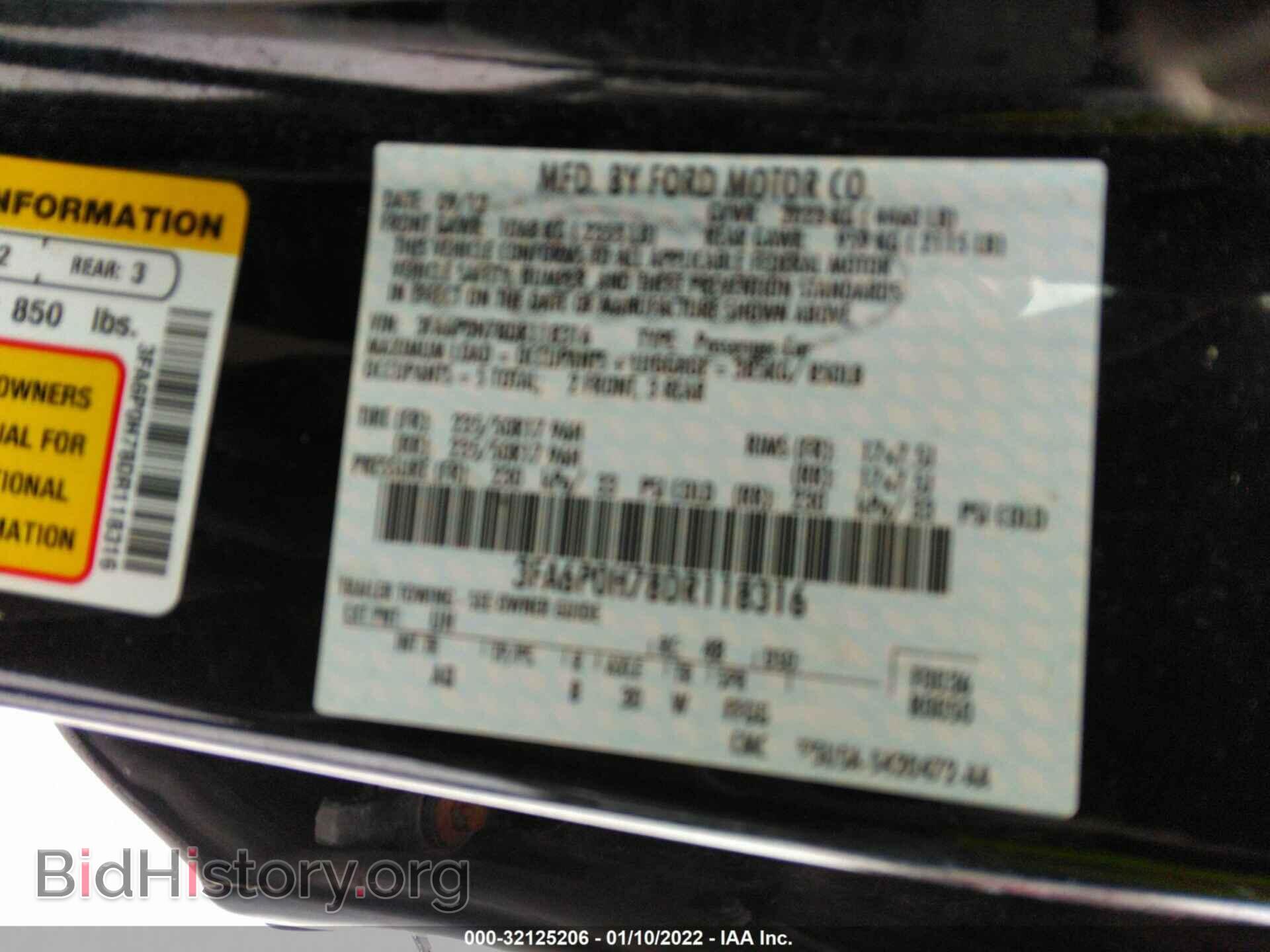 2013 FORD FUSION - VIN: 3FA6P0H78DR118316 - Фото 9