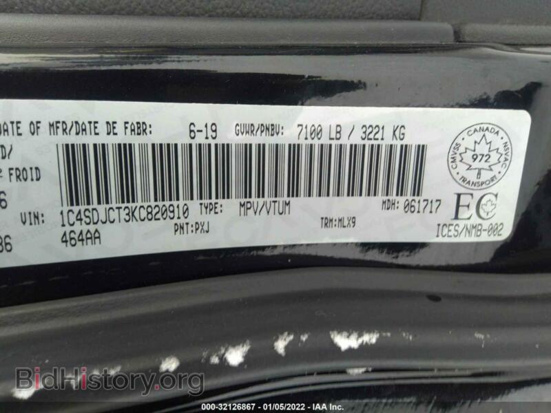 2019 Dodge DURANGO (VIN 1C4SDJCT3KC820910) — photo 9 of 11