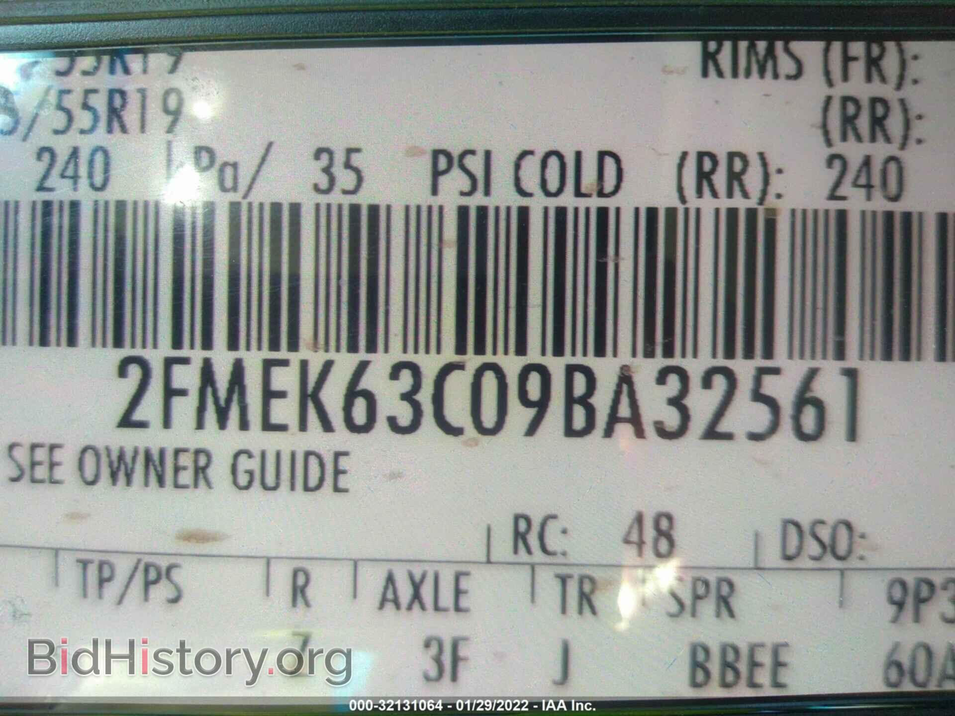 2009 FORD FLEX - VIN: 2FMEK63C09BA32561 - Photo 9