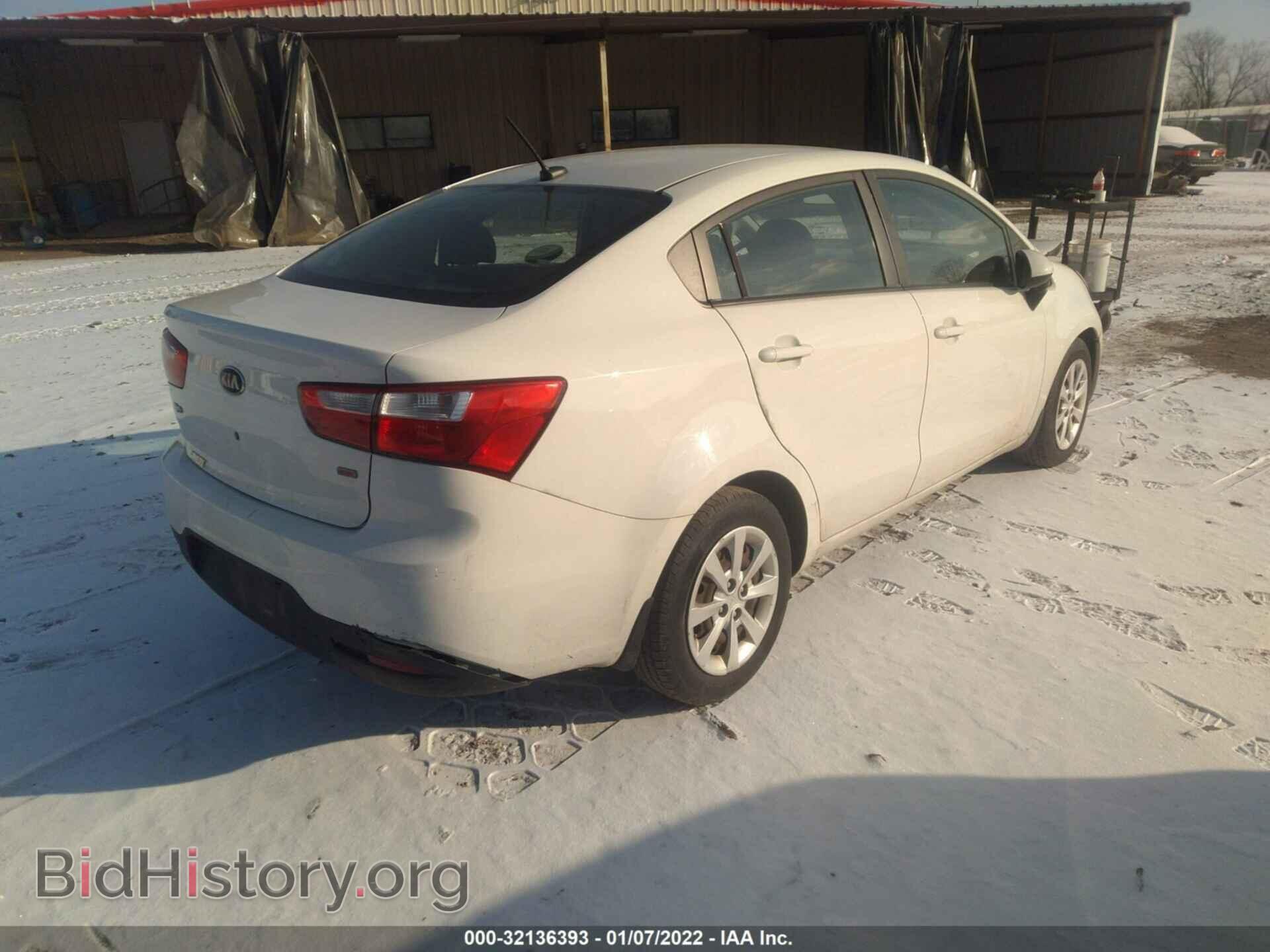2013 KIA RIO - VIN: KNADM4A34D6225057 - Фото 4