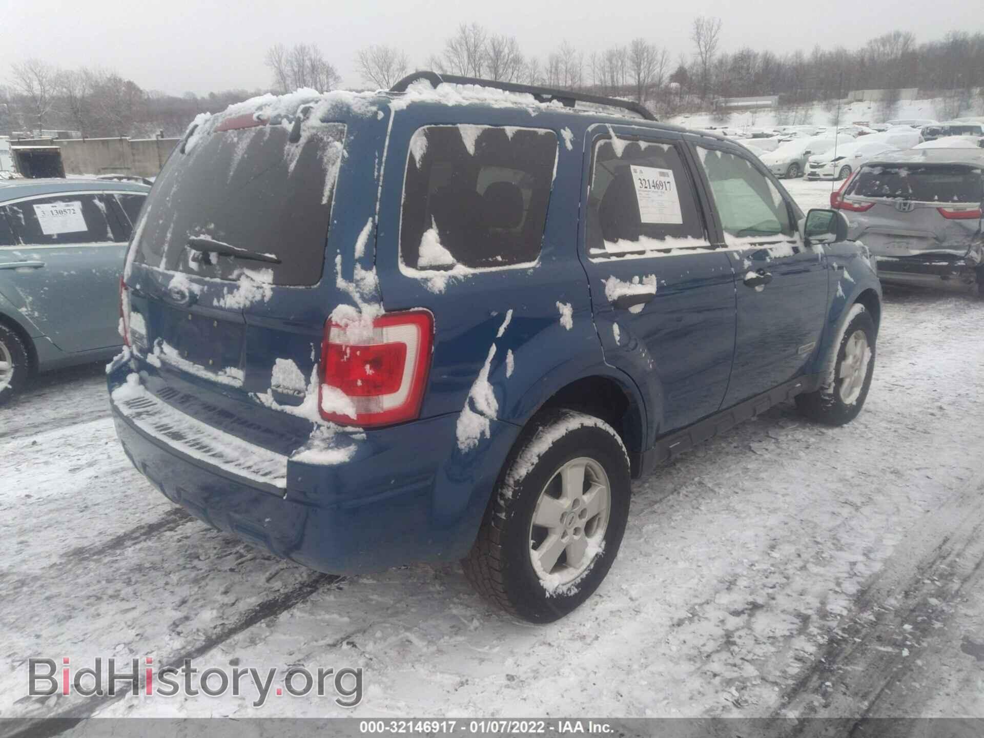 2008 FORD ESCAPE - VIN: 1FMCU93198KC99638 - Фото 4