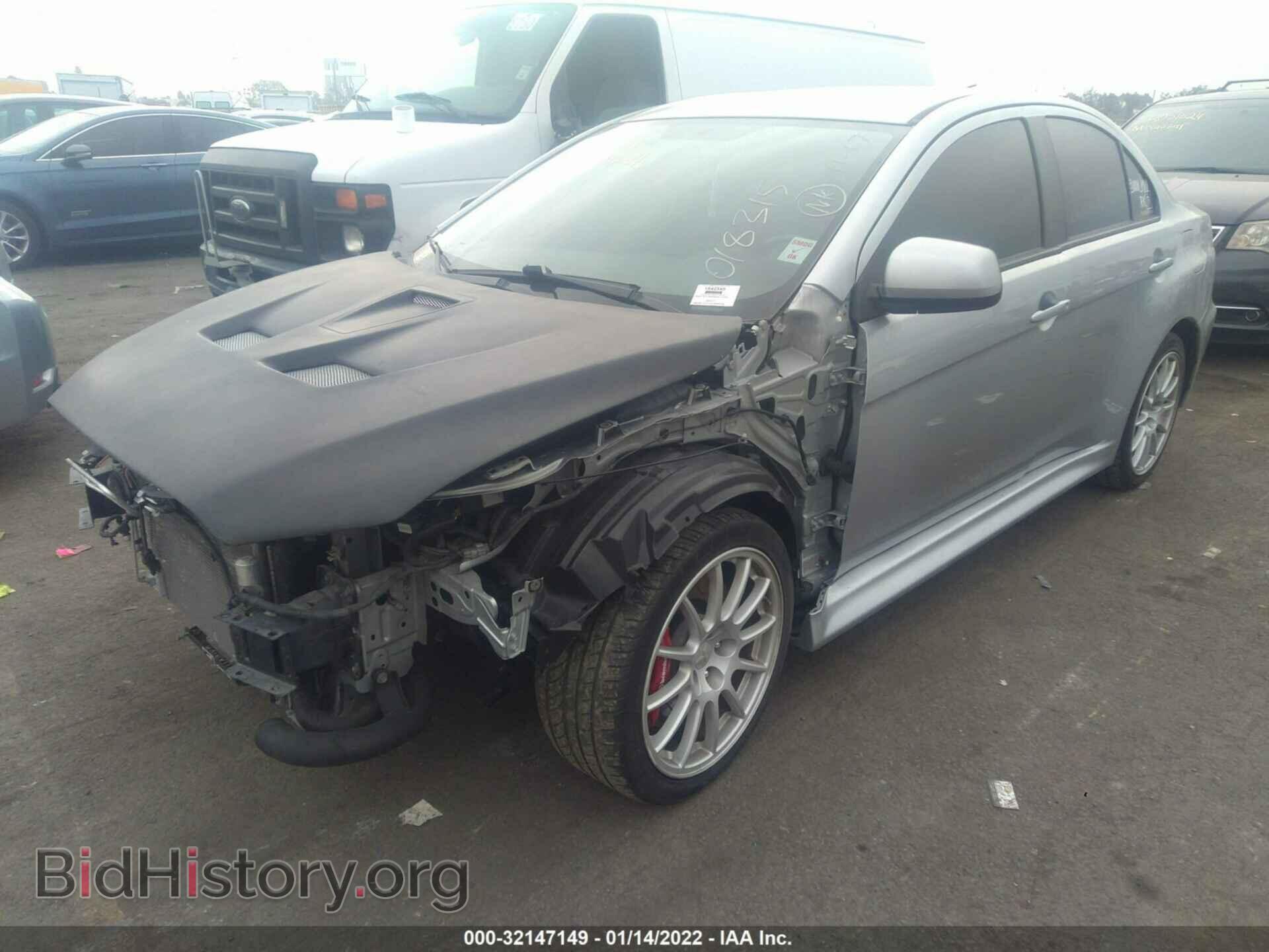 2014 MITSUBISHI LANCER EVOLUTION - VIN: JA32W8FV4EU018315 - Фото 2