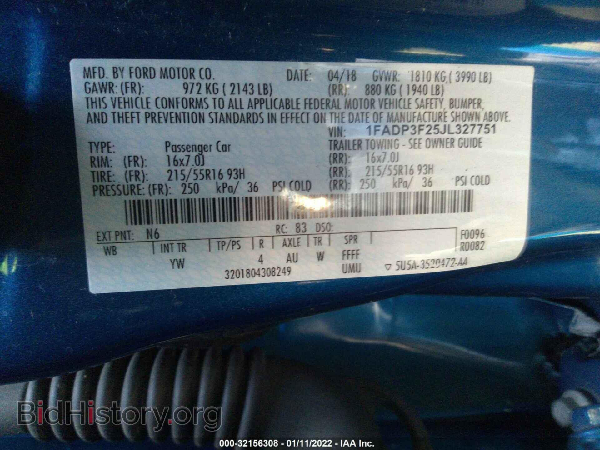 2018 FORD FOCUS - VIN: 1FADP3F25JL327751 - Photo 9