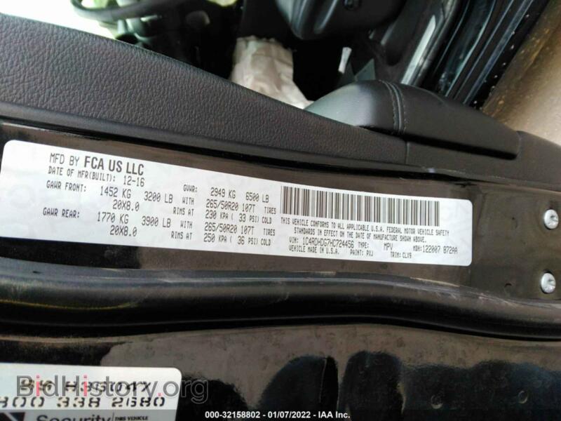 2017 Dodge DURANGO (VIN 1C4RDHDG7HC724456) — photo 9 of 11