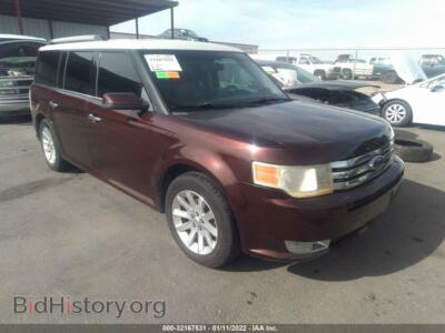 2010 Ford FLEX SEL, бордовый — VIN 2FMGK5CC1ABA43320, IAAI