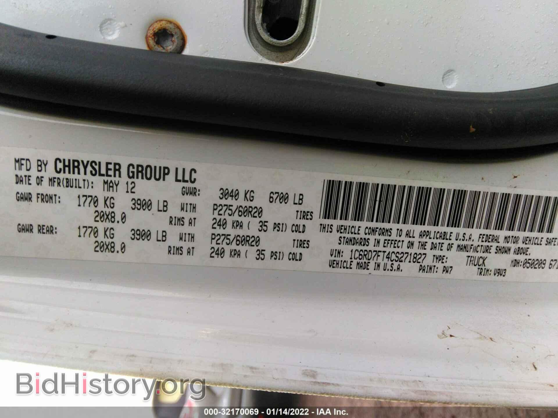 2012 RAM 1500 - VIN: 1C6RD7FT4CS271827 - Photo 9