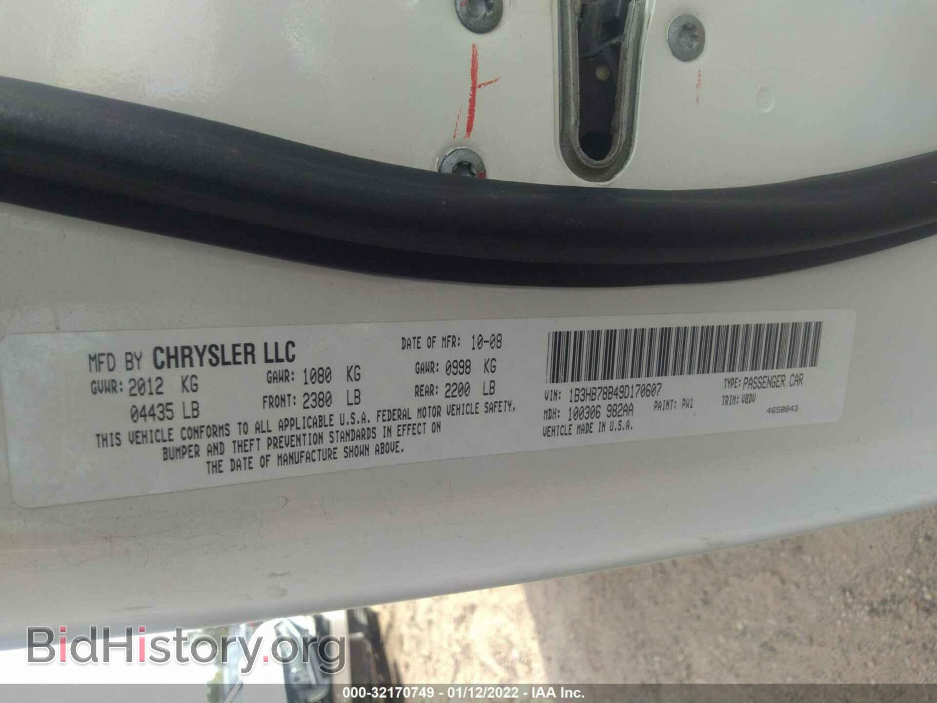 2009 DODGE CALIBER - VIN: 1B3HB78B49D170607 - Photo 9